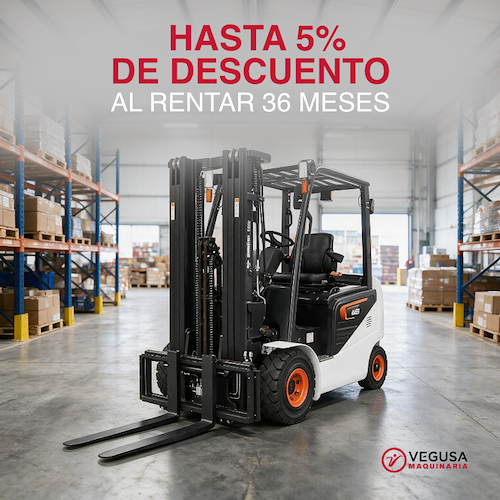 Renta montacargas Bobcat B25NS con descuento