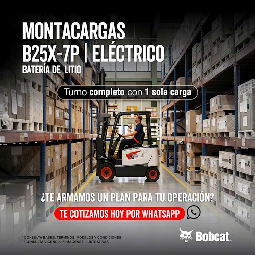 MONTACARGAS ELÉCTRICO BOBCAT B25X-7P