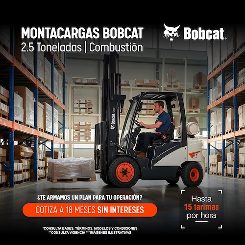 Montacargas de combustión Bobcat 2.5 Toneladas