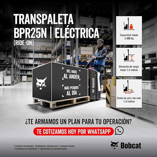 TRANSPALETA ELÉCTRICA BOBCAT BPR25N