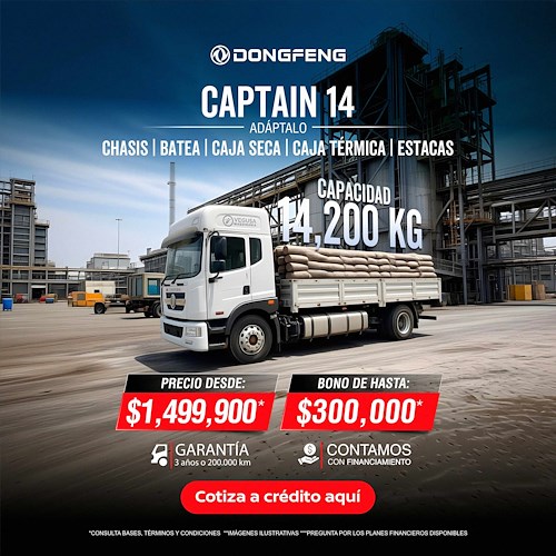 CAMIÓN DE CARGA DONGFENG CAPTAIN 14 | 14,200 KG