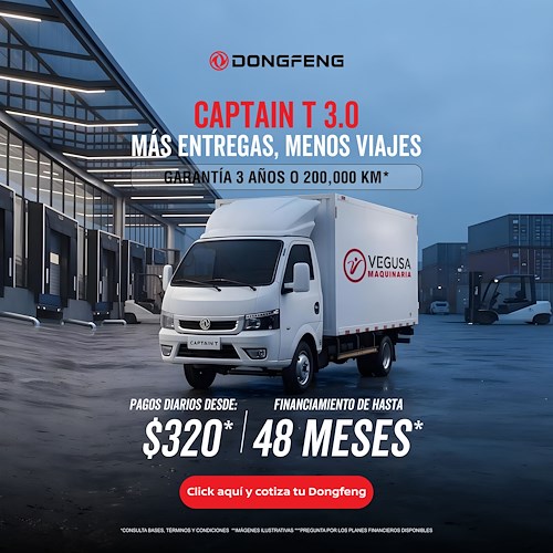 Dongfeng Captain T 3.0: financiamiento a 48 meses