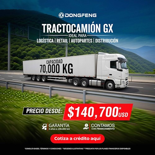 TRACTOCAMIÓN DONGFENG GX | 70,000 KG