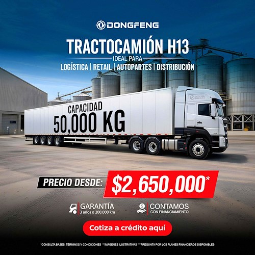 TRACTOCAMIÓN DONGFENG H13 | 50,000 KG
