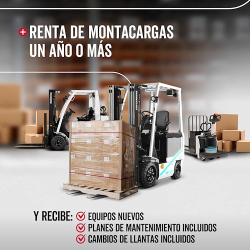 RENTA DE MONTACARGAS | UN AÑO O MÁS